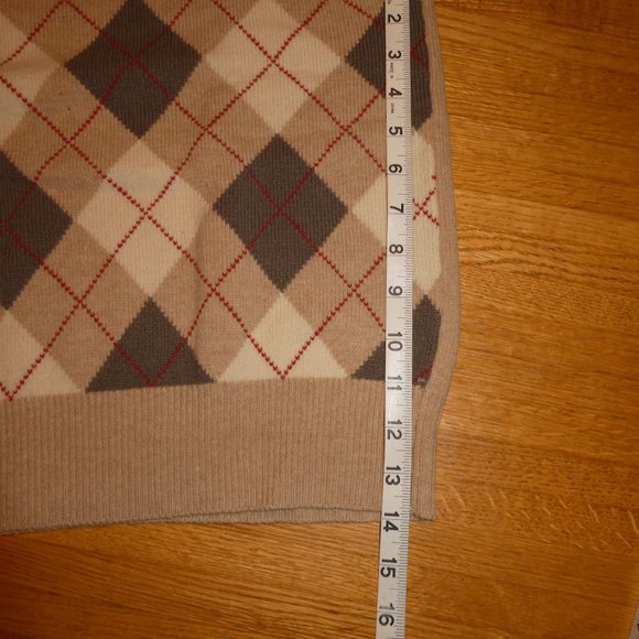 Vintage Men's Argyle Sweater Vest EUC - Picture 7 of 9